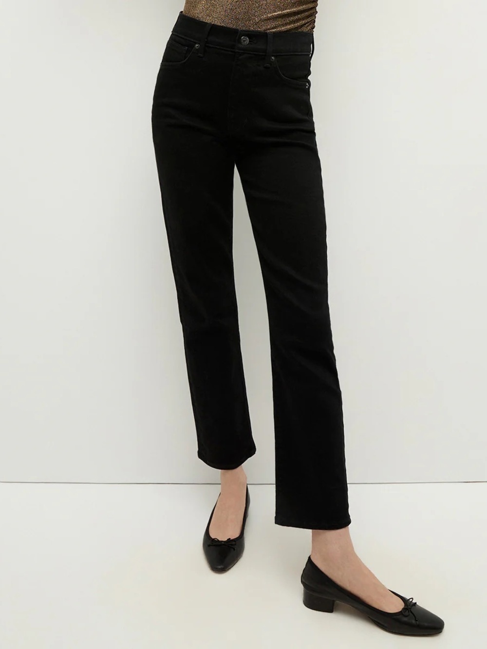 Veronica Beard Ryleigh Straight Jeans in Dark Blue Indigo